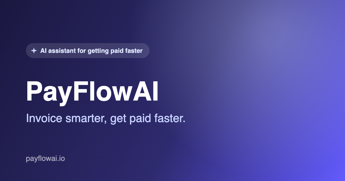 PayFlowAI — 官网预览图